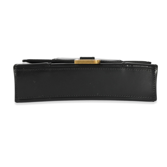Balenciaga Black Smooth Leather Hourglass XS Belt Bag - Picture 5 of 7